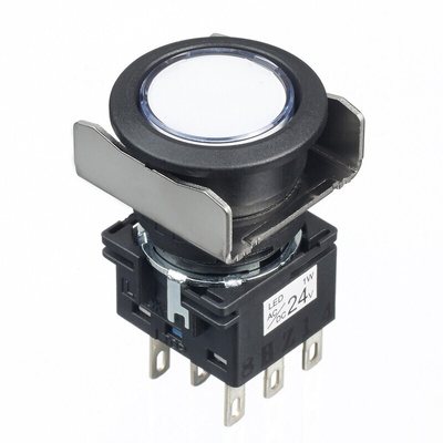 Idec White Round Push Button Switch