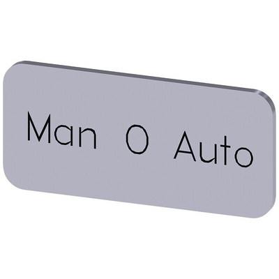 Siemens Labeling plate, Man - O - Auto