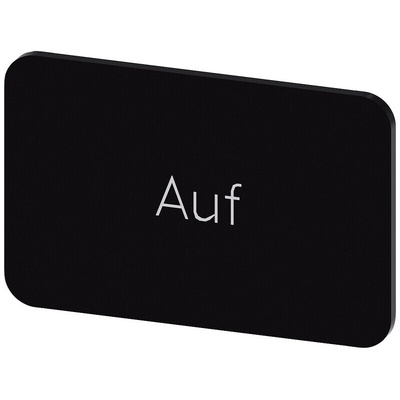 Siemens Labeling plate, Auf