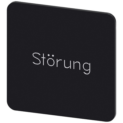 Siemens Labeling plate, Störung