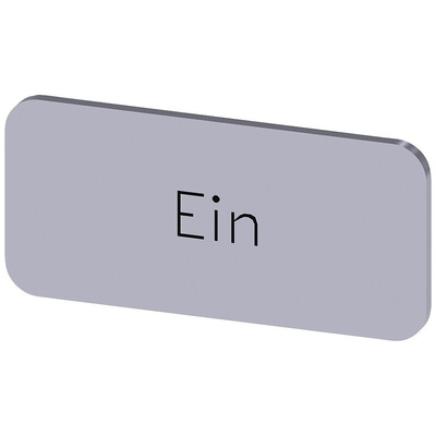 Siemens Labeling plate, Ein