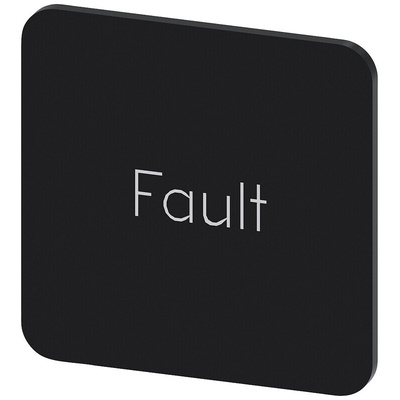 Siemens Labeling plate, Fault