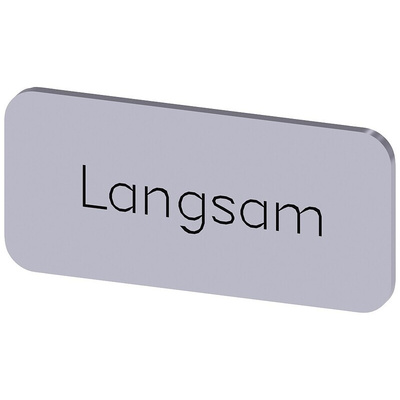 Siemens Labeling plate, Langsam