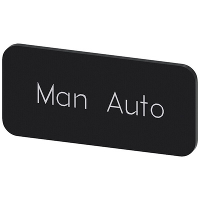 Siemens Labeling plate, Man - Auto