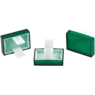 EAO Green Rectangular Push Button Lens for Use with 31 Series