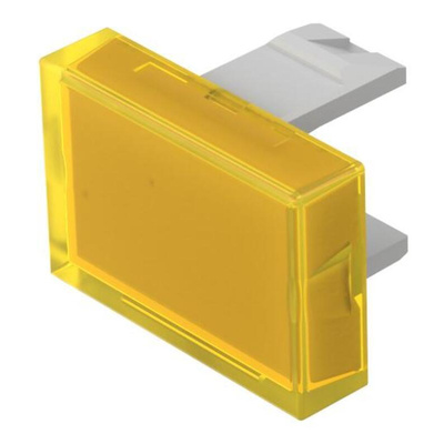 EAO Yellow Rectangular Push Button Lens for Use with Push Button