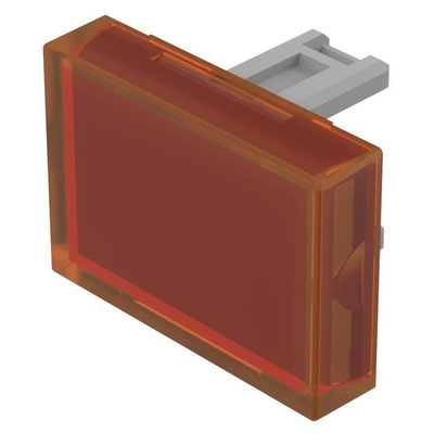 EAO Orange Rectangular Push Button Lens for Use with Push Button