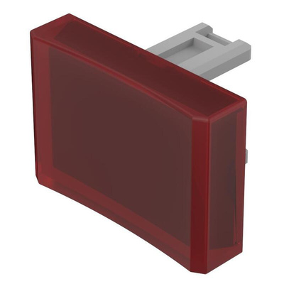 EAO Red Rectangular Push Button Lens for Use with Push Button