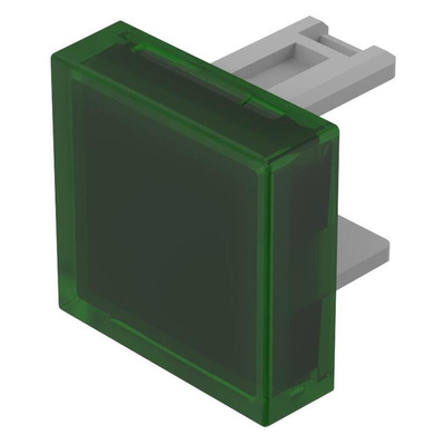 EAO Green Square Push Button Lens for Use with Push Button