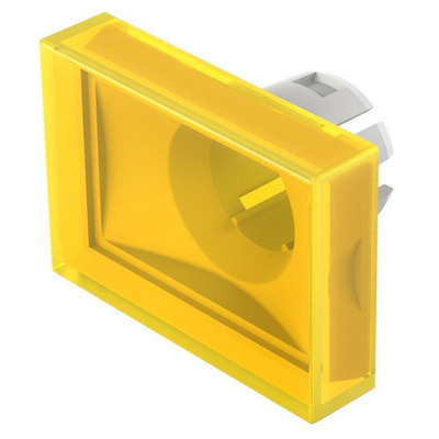 EAO Yellow Rectangular Push Button Lens for Use with Push Button