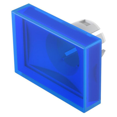 EAO Blue Rectangular Push Button Lens for Use with Push Button