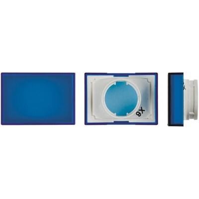Omron Blue Rectangular Push Button Lens for Use with A16 Series LED/Incandescent Lamp Push Button Switch