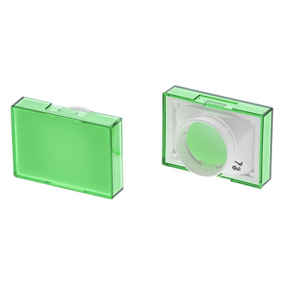 Omron Green Rectangular Push Button Lens for Use with A16 Series LED/Incandescent Lamp Push Button Switch