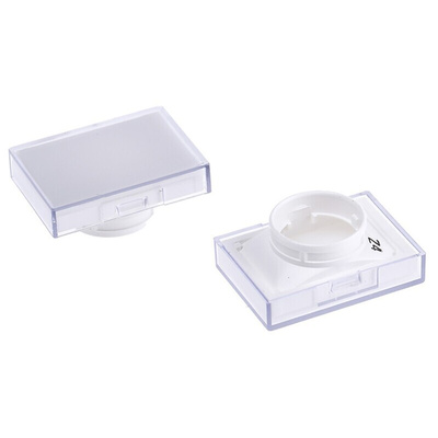 Omron White Rectangular Push Button Lens for Use with A16 Series LED/Incandescent Lamp Push Button Switch