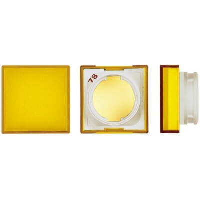 Omron Yellow Square Push Button Lens for Use with A16 Series LED/Incandescent Lamp Push Button Switch