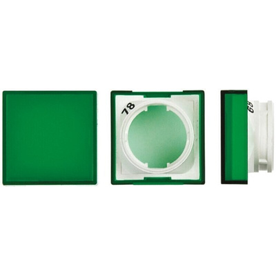 Omron Green Square Push Button Lens for Use with A16 Series LED/Incandescent Lamp Push Button Switch