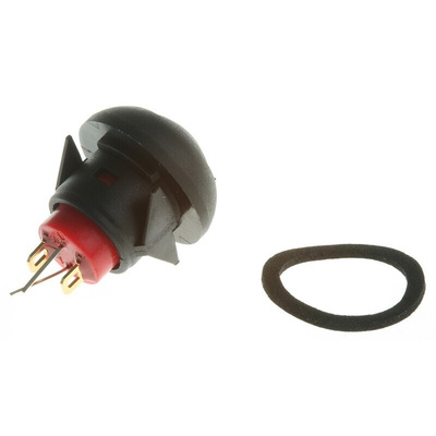 RS PRO Illuminated Miniature Push Button Switch, Momentary, Panel Mount, 13.6mm Cutout, SPST, Green LED, 32/50/125V ac,
