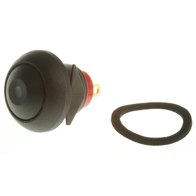 RS PRO Illuminated Miniature Push Button Switch, Momentary, Panel Mount, 13.6mm Cutout, SPST, Green LED, 32/50/125V ac,