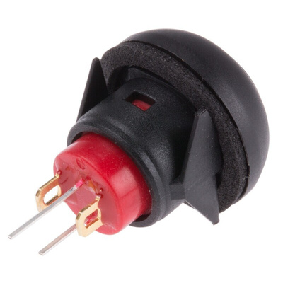 RS PRO Illuminated Miniature Push Button Switch, Momentary, Panel Mount, 13.6mm Cutout, SPST, Yellow LED, 32/50/125V