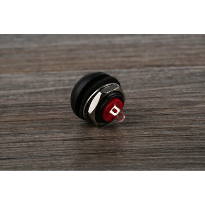 RS PRO Miniature Push Button Switch, Momentary, Panel Mount, 13.6mm Cutout, SPST, 32/50/125V ac, IP67