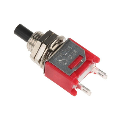 RS PRO Push Button Switch, Momentary, Panel Mount, 4.95mm Cutout, SPST, 32/50/125V ac