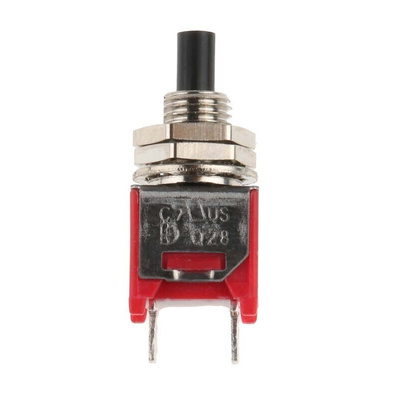RS PRO Push Button Switch, Momentary, Panel Mount, 4.95mm Cutout, SPST, 32/50/125V ac