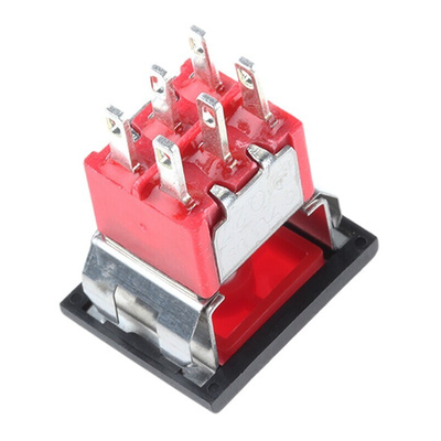 RS PRO Push Button Switch, Momentary, Panel Mount, DPDT, 32/50/125V ac