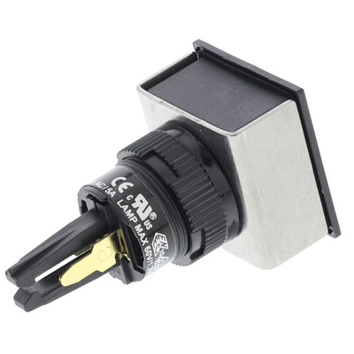 RS PRO Illuminated Push Button Switch, Latching, Panel Mount, 16mm Cutout, 250V ac, IP65