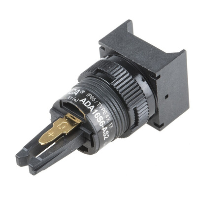 RS PRO Illuminated Push Button Switch, Latching, Panel Mount, 16mm Cutout, 250V ac, IP65
