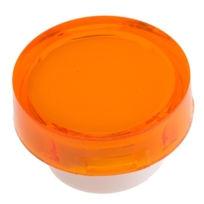 RS PRO Orange Round Push Button Lens for Use with ADA16 Series