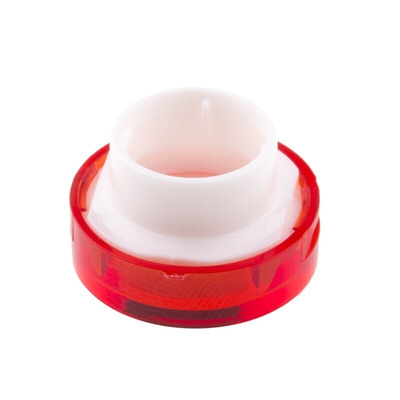 RS PRO Red Round Push Button Lens for Use with ADA16 Series