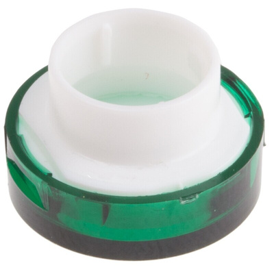 RS PRO Green Round Push Button Lens for Use with ADA16 Series