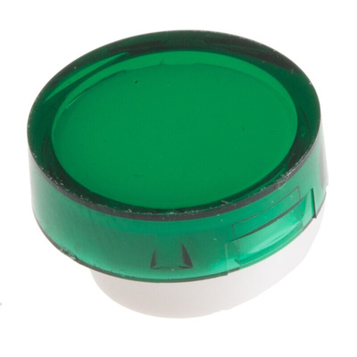 RS PRO Green Round Push Button Lens for Use with ADA16 Series