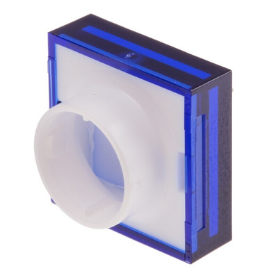 RS PRO Blue Square Push Button Lens for Use with ADA16 Series