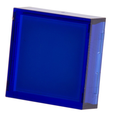 RS PRO Blue Square Push Button Lens for Use with ADA16 Series