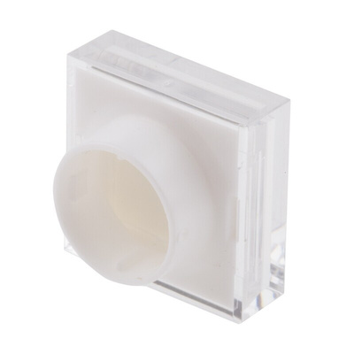 RS PRO White Square Push Button Lens for Use with ADA16 Series