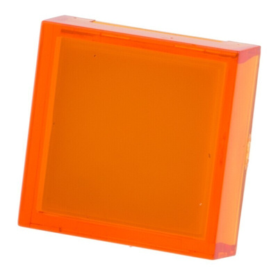 RS PRO Orange Square Push Button Lens for Use with ADA16 Series