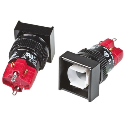 RS PRO Illuminated Push Button Switch, Momentary, Panel Mount, 16mm Cutout, SPDT, 250V ac