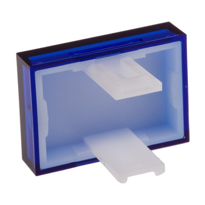 RS PRO Blue Rectangular Push Button Lens for Use with SD16 Series