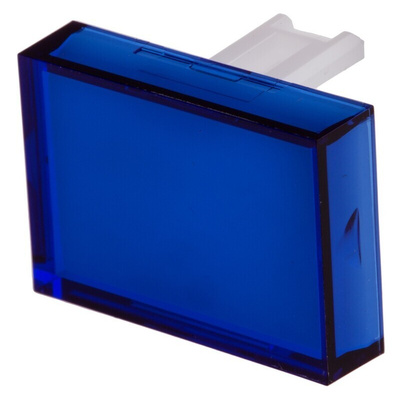 RS PRO Blue Rectangular Push Button Lens for Use with SD16 Series