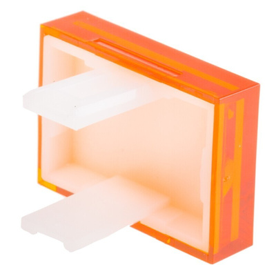 RS PRO Orange Rectangular Push Button Lens for Use with SD16 Series