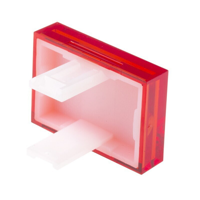 RS PRO Red Rectangular Push Button Lens for Use with SD16 Series