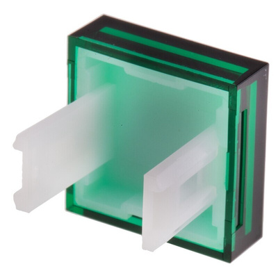 RS PRO Green Square Push Button Lens for Use with SD16 Series