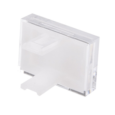 RS PRO White Rectangular Push Button Lens for Use with SD16 Series