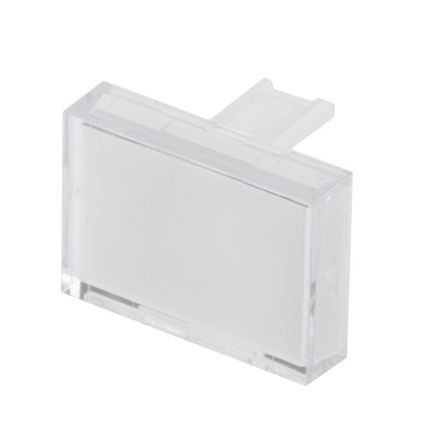 RS PRO White Rectangular Push Button Lens for Use with SD16 Series
