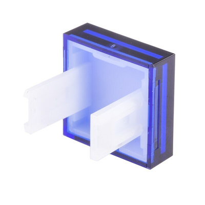 RS PRO Blue Square Push Button Lens for Use with SD16 Series