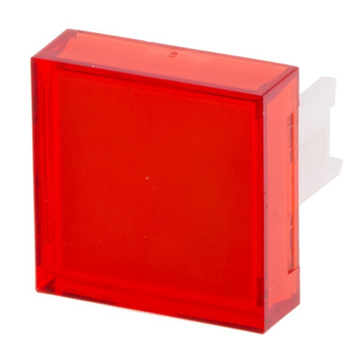 RS PRO Red Square Push Button Lens for Use with SD16 Series