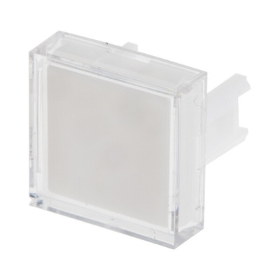 RS PRO White Square Push Button Lens for Use with SD16 Series