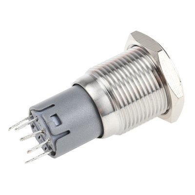 RS PRO Illuminated Push Button Switch, Latching, Panel Mount, 16mm Cutout, SPDT, Green LED, 250V ac, IP65, IP67
