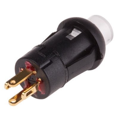 RS PRO Illuminated Miniature Push Button Switch, Momentary, PCB, 8mm Cutout, SPST, Blue LED, 30V dc